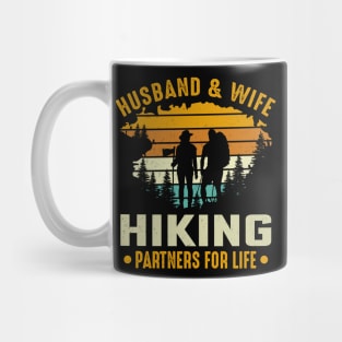 Husband and wife hiking partners for life Mug